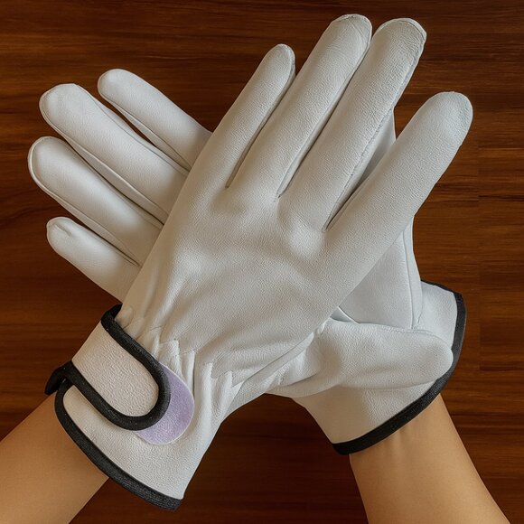 PAKNADA Goatskin Velcro Gloves 3Pairs Durable Safety for Outdoor, Industrial - Picture 7 of 7